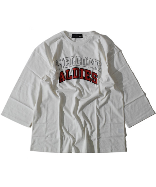ALDIES（アールディーズ）の「Welcome Half Sleeve / ウェルカムハーフスリーブ（Tシャツ/カットソー・メンズ・ブラック/ホワイト/マルチ・LARGE/MEDIUM/SMALL）」の17枚目の写真