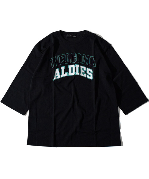 ALDIES（アールディーズ）の「Welcome Half Sleeve / ウェルカムハーフスリーブ（Tシャツ/カットソー・メンズ・ブラック/ホワイト/マルチ・LARGE/MEDIUM/SMALL）」の20枚目の写真