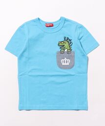 BABYDOLL（ベビードール）の「恐竜 デニムポケットTシャツ 8070K（Tシャツ/カットソー）」