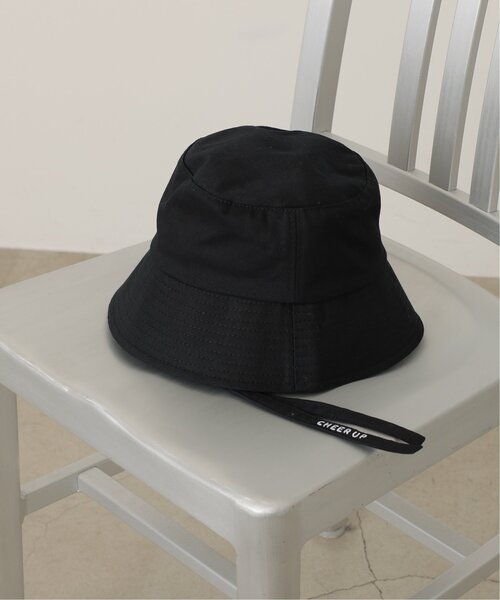 RAY CASSIN（レイカズン）の「【CHEER UP】ロゴバケットハット（ハット・レディース・オフホワイト/ブラック・FREE）」の2枚目の写真