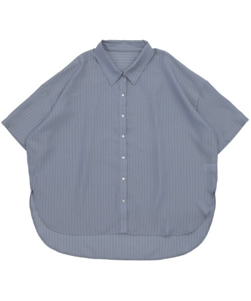 select MOCA（セレクトモカ）の「ルーズシルエットワイドスリーブシャツ（シャツ/ブラウス・レディース・グレイッシュブルー/アイボリー/ブラック/ネイビー・FREE）」の9枚目の写真