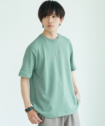 【MinoriTY】極上柔らか素材テントラインポンチ半袖Tシャツ メンズ カットソー 無地 シンプル カラーTシャツ