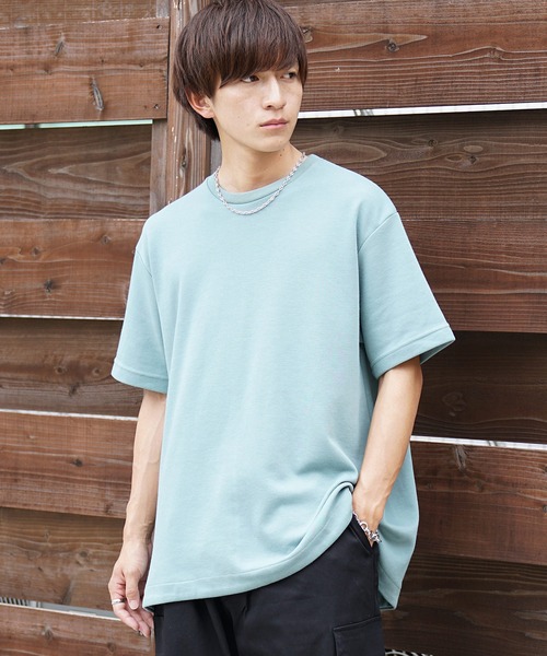 MinoriTY(マイノリティ)の「【MinoriTY】極上柔らか素材テントラインポンチ半袖Tシャツ メンズ カットソー 無地 シンプル カラーTシャツ(Tシャツ/カットソー・メンズ・グリーン/ベージュ/グレー/ブルー・M/L)」の21枚目の写真