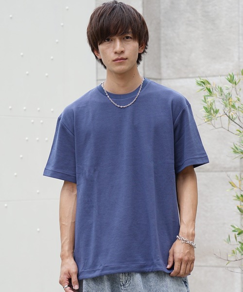 MinoriTY(マイノリティ)の「【MinoriTY】極上柔らか素材テントラインポンチ半袖Tシャツ メンズ カットソー 無地 シンプル カラーTシャツ(Tシャツ/カットソー・メンズ・グリーン/ベージュ/グレー/ブルー・M/L)」の13枚目の写真