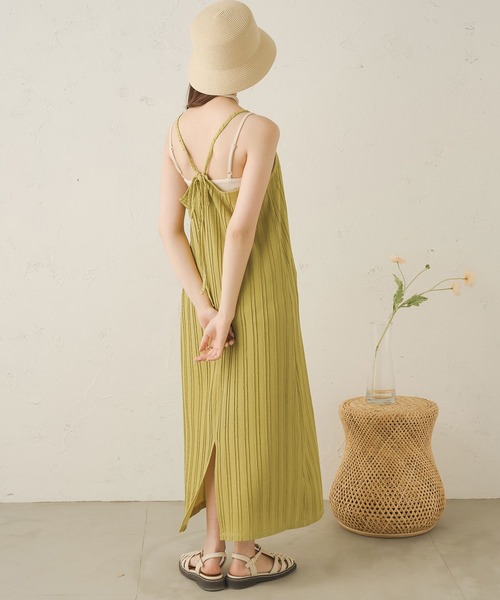 Ambre Neige（アンブルネージュ）の「ラインジャガードキャミワンピース／【WEB/EC限定商品】（ワンピース・レディース・ダークブラウン/ライトグリーン/アイボリー・FREE）」の22枚目の写真