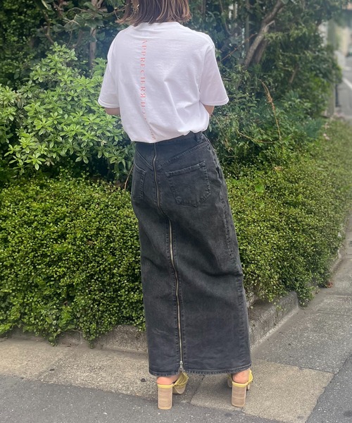 mi via loca（ミヴィアロカ）の「FRUIT OF THE LOOM フレンチロゴ半袖Tシャツ 【MVL004 ※2A】（Tシャツ/カットソー・レディース・オフホワイト/ホワイト系その他/ブラック/ナチュラル・X-LARGE/LARGE）」の18枚目の写真