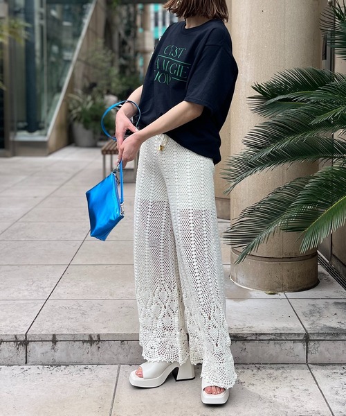 mi via loca（ミヴィアロカ）の「FRUIT OF THE LOOM フレンチロゴ半袖Tシャツ 【MVL004 ※2A】（Tシャツ/カットソー・レディース・オフホワイト/ホワイト系その他/ブラック/ナチュラル・X-LARGE/LARGE）」の13枚目の写真