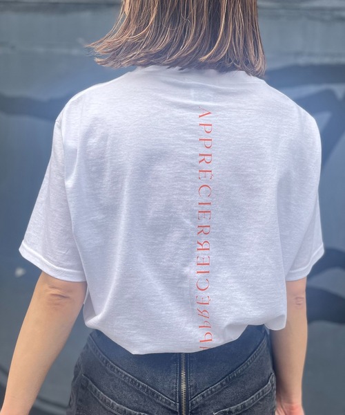 mi via loca（ミヴィアロカ）の「FRUIT OF THE LOOM フレンチロゴ半袖Tシャツ 【MVL004 ※2A】（Tシャツ/カットソー・レディース・オフホワイト/ホワイト系その他/ブラック/ナチュラル・X-LARGE/LARGE）」の17枚目の写真