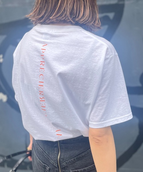 mi via loca（ミヴィアロカ）の「FRUIT OF THE LOOM フレンチロゴ半袖Tシャツ 【MVL004 ※2A】（Tシャツ/カットソー・レディース・オフホワイト/ホワイト系その他/ブラック/ナチュラル・X-LARGE/LARGE）」の15枚目の写真