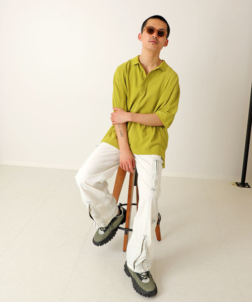 willy chavarria ウィリーチャバリア　オーバーサイズポロシャツ WILLY CHAVARRIA（ウィリーチャバリア）の「【WILLY CHAVARRIA
