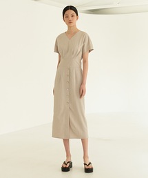 【MOHAN 】TOR キャップ スリーブ ドレス / TOR CAP SLEEVE DRESS
