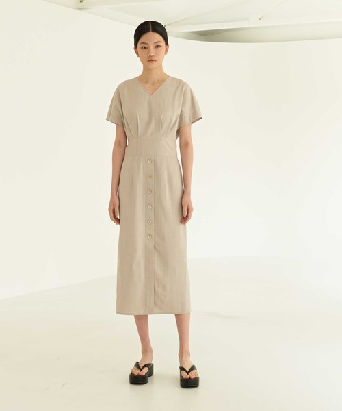 MOHAN(モハン)の「【MOHAN 】TOR キャップ スリーブ ドレス / TOR CAP SLEEVE DRESS(ワンピース・レディース・ベージュ/ミント・SMALL/MEDIUM)」の16枚目の写真
