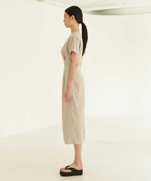 MOHAN(モハン)の「【MOHAN 】TOR キャップ スリーブ ドレス / TOR CAP SLEEVE DRESS(ワンピース・レディース・ベージュ/ミント・SMALL/MEDIUM)」の7枚目の写真