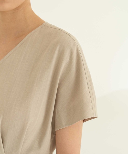 MOHAN(モハン)の「【MOHAN 】TOR キャップ スリーブ ドレス / TOR CAP SLEEVE DRESS(ワンピース・レディース・ベージュ/ミント・SMALL/MEDIUM)」の3枚目の写真