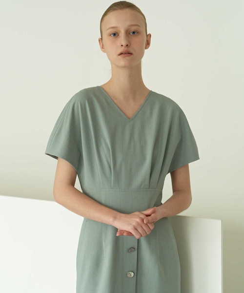 MOHAN 】TOR キャップ スリーブ ドレス / TOR CAP SLEEVE DRESS