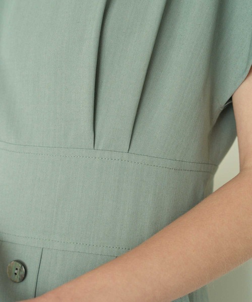 MOHAN(モハン)の「【MOHAN 】TOR キャップ スリーブ ドレス / TOR CAP SLEEVE DRESS(ワンピース・レディース・ベージュ/ミント・SMALL/MEDIUM)」の4枚目の写真