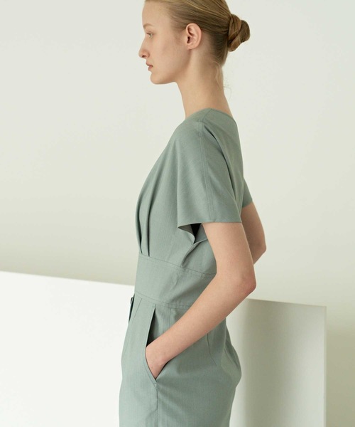 MOHAN(モハン)の「【MOHAN 】TOR キャップ スリーブ ドレス / TOR CAP SLEEVE DRESS(ワンピース・レディース・ベージュ/ミント・SMALL/MEDIUM)」の12枚目の写真