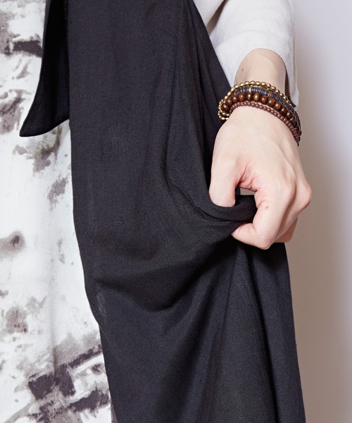 チャイハネ(チャイハネ)の「【チャイハネ】モード変形MEN'Sロングベスト(ベスト・メンズ・ベージュ/ブラック/カーキ・FREE)」の20枚目の写真