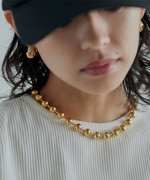 miette(ミエット)の「ボールチェーンネックレス(ネックレス・レディース・シルバー/ゴールド・FREE)」の14枚目の写真