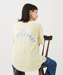 CUBE SUGAR（キューブシュガー）の「カットソー×ワッフル重ね着風ロゴプリントTシャツ（Tシャツ/カットソー）」