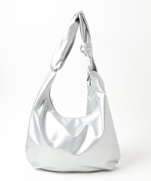 LAKOLE（ラコレ）の「フェイクレザーワンノットハンドルショルダーバッグ / 907772（ショルダーバッグ・レディース・シルバー/ブラック/サンドグレー・FREE）」の18枚目の写真