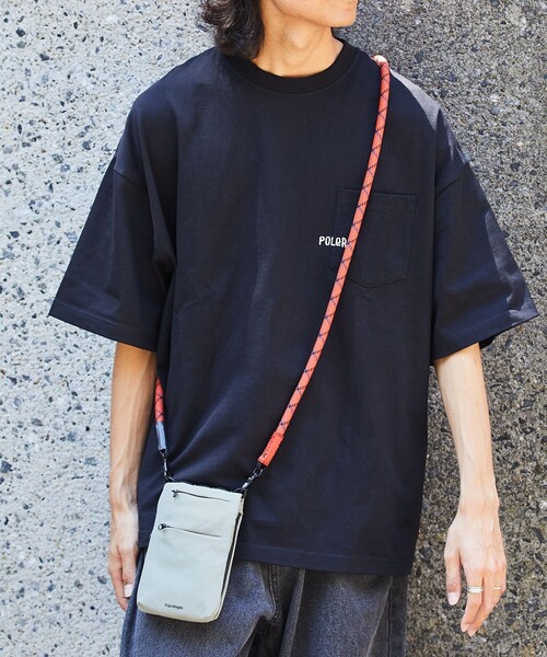 Topologie（トポロジー）の「Topologie/トポロジー Phone Sacoche/ フォンサコッシュ（ショルダーバッグ・レディース・ブラック/オリーブ/ピンク/ブルー/グレー/マスタード/ブラウン/ベージュ・ONE SIZE）」の6枚目の写真