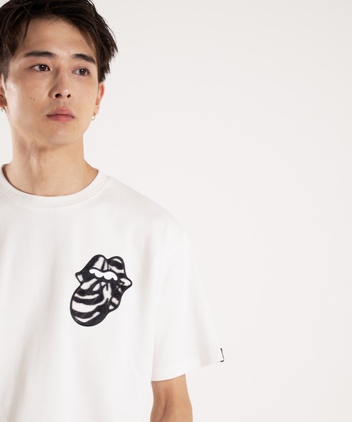 JACKROSE(ジャックローズ)の「TRS-ANIMAL FUR PATCHWORK SS TEE(Tシャツ/カットソー・メンズ・ブラック/ホワイト・M/L/XL)」の4枚目の写真