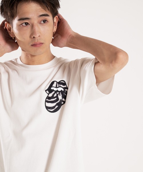 JACKROSE(ジャックローズ)の「TRS-ANIMAL FUR PATCHWORK SS TEE(Tシャツ/カットソー・メンズ・ブラック/ホワイト・M/L/XL)」の3枚目の写真
