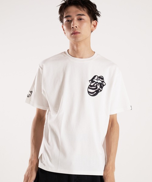 JACKROSE(ジャックローズ)の「TRS-ANIMAL FUR PATCHWORK SS TEE(Tシャツ/カットソー・メンズ・ブラック/ホワイト・M/L/XL)」の6枚目の写真