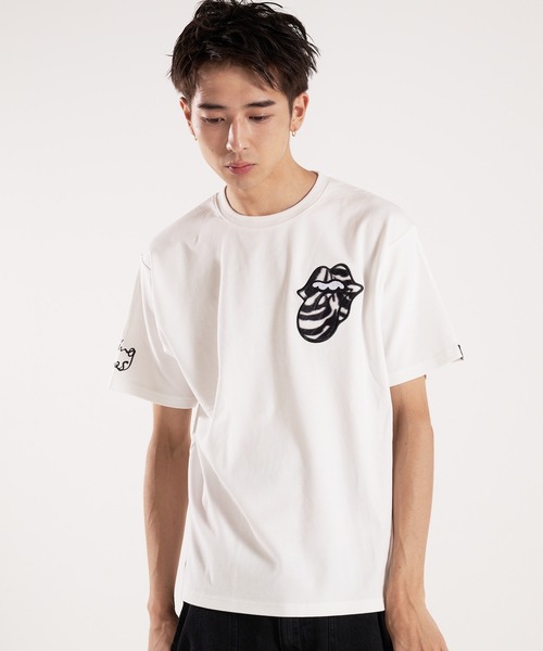 JACKROSE(ジャックローズ)の「TRS-ANIMAL FUR PATCHWORK SS TEE(Tシャツ/カットソー・メンズ・ブラック/ホワイト・M/L/XL)」の8枚目の写真