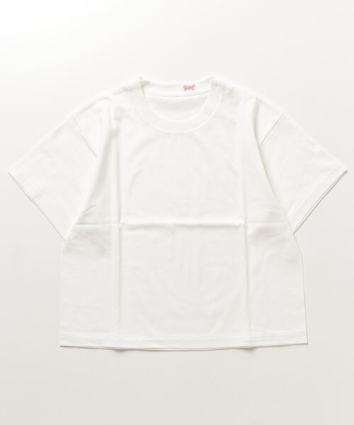 YOUNG&OLSEN The DRYGOODS STORE(ヤングアンドオルセン)の「【YOUNG & OLSEN The DRYGOODS STORE】/ OLSEN'S CROP TEE(Tシャツ/カットソー・レディース・ホワイト/ブラック/シルバー・FREE)」の2枚目の写真