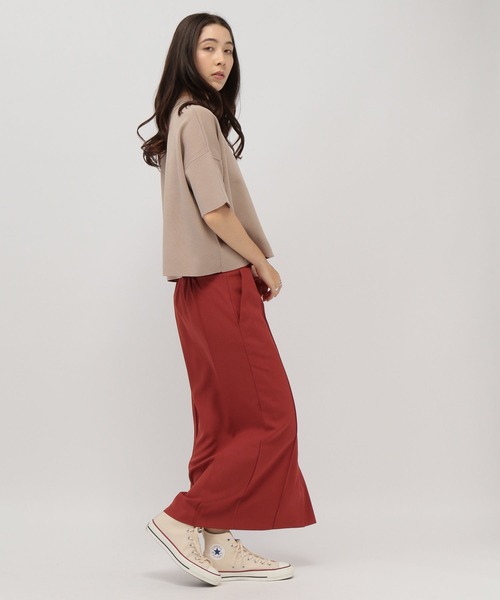 saloon（サルーン）の「SALOON(サルーン)/ハイウエストピンタックスカート（スカート・レディース・オレンジ/ブラック/カーキ・S/M/MEDIUM/SMALL）」の13枚目の写真