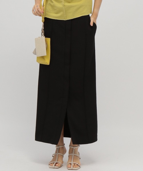 saloon（サルーン）の「SALOON(サルーン)/ハイウエストピンタックスカート（スカート・レディース・オレンジ/ブラック/カーキ・S/M/MEDIUM/SMALL）」の10枚目の写真