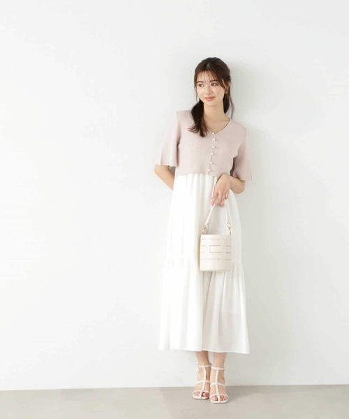 PROPORTION BODY DRESSING（プロポーションボディドレッシング）の「＜Ｅ＞パールショートカーディガン / 1213277700（ニット/セーター・レディース・ブラック/グレー/ピンク・FREE）」の8枚目の写真