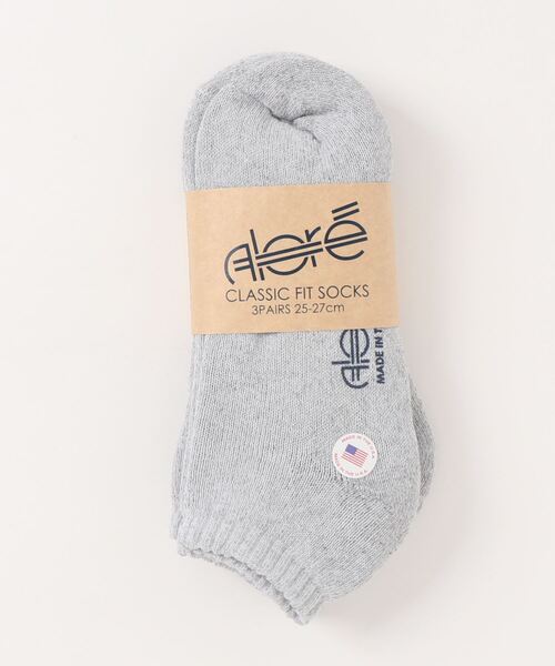 LOWRYS FARM（ローリーズファーム）の「ＡＬＯＲＥＳＨＯＲＴ３Ｐ　882922（ソックス/靴下・メンズ・オフホワイト/グレー・FREE）」の2枚目の写真