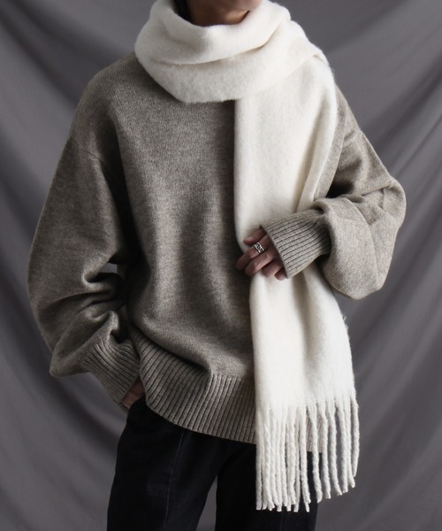 welise/ウェライズ】リッチボリュームシャギー大判マフラー（マフラー