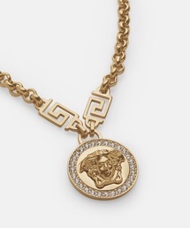SALE! VERSACE ヴェルサ―チェ クリスタル アイコン ネックレス Crystal Icon Necklace Gold | VERSACE US
