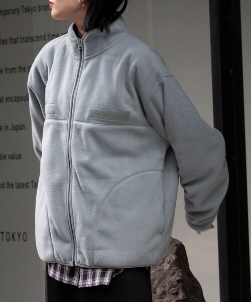 GLOSTER（グロスター）の「【GLOSTER/グロスター】LEVEL3 ECWCS Gen3 ミリタリー フリースジャケット（ブルゾン・メンズ・ブラック/サックスブルー/ブルーグリーン・S/M/L）」の9枚目の写真