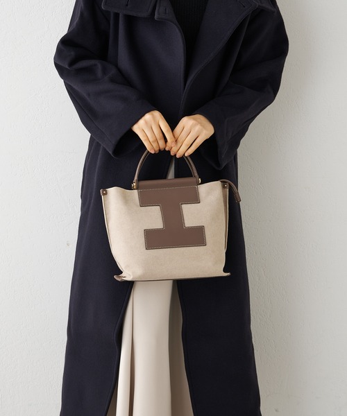 IACUCCI（イアクッチ）の「ソルベット S CANVAS/RUGA（トートバッグ・レディース・ブラック/バーガンディー/グレイッシュベージュ・FREE）」の10枚目の写真