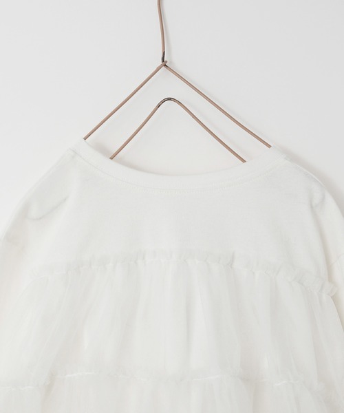 LOWRYS FARM（ローリーズファーム）の「チュールドッキングプルオーバー　978038（Tシャツ/カットソー・キッズ・ブラック/レッド/ホワイト・110cm/120cm/130cm/140cm/150cm）」の20枚目の写真