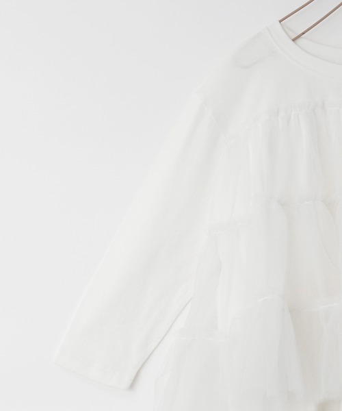 LOWRYS FARM（ローリーズファーム）の「チュールドッキングプルオーバー　978038（Tシャツ/カットソー・キッズ・ブラック/レッド/ホワイト・110cm/120cm/130cm/140cm/150cm）」の19枚目の写真