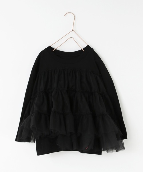 LOWRYS FARM（ローリーズファーム）の「チュールドッキングプルオーバー　978038（Tシャツ/カットソー・キッズ・ブラック/レッド/ホワイト・110cm/120cm/130cm/140cm/150cm）」の15枚目の写真