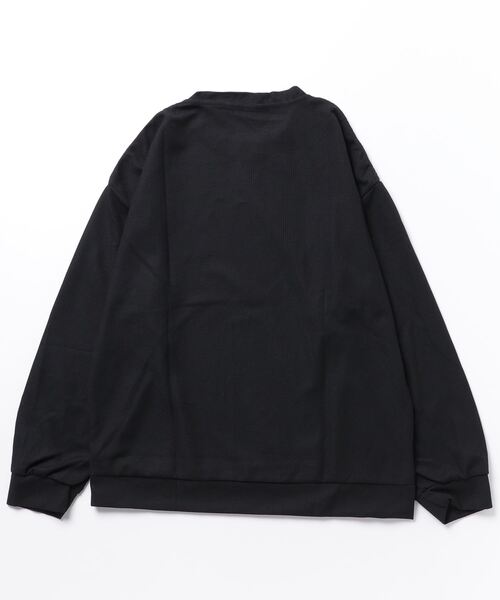 NEW GENTLEMAN(ニュージェントルマン)の「ハレイワサーマル オーバーサイズ カットソー ロンT(Tシャツ/カットソー・メンズ・グレー/ブラック/ホワイト/ブルー・M/L/XL)」の5枚目の写真