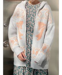 merry jenny | ribbonジャガードカウチンニット(カーディガン/ボレロ)