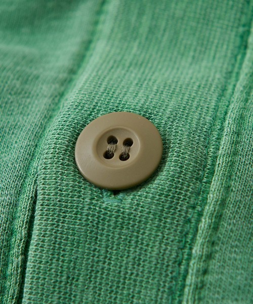 CUBE SUGAR（キューブシュガー）の「ミニ裏毛スウェットVネックカーディガン（カーディガン/ボレロ・レディース・グリーン/スミクロ/オレンジ/オートミール・M）」の18枚目の写真