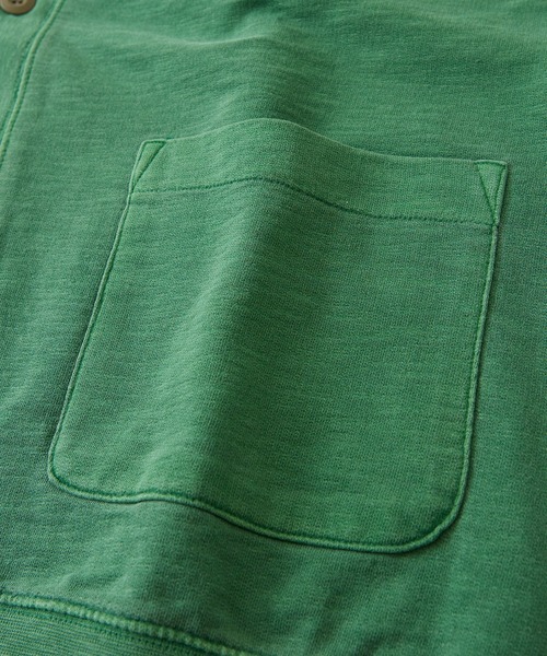 CUBE SUGAR（キューブシュガー）の「ミニ裏毛スウェットVネックカーディガン（カーディガン/ボレロ・レディース・グリーン/スミクロ/オレンジ/オートミール・M）」の19枚目の写真