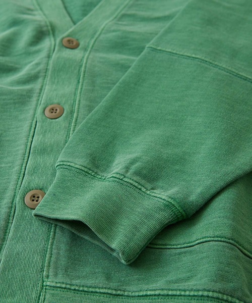 CUBE SUGAR（キューブシュガー）の「ミニ裏毛スウェットVネックカーディガン（カーディガン/ボレロ・レディース・グリーン/スミクロ/オレンジ/オートミール・M）」の20枚目の写真