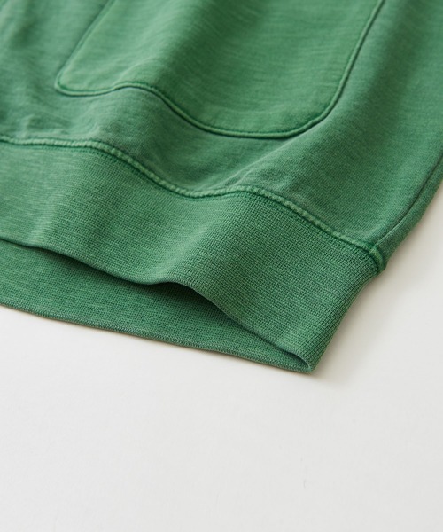 CUBE SUGAR（キューブシュガー）の「ミニ裏毛スウェットVネックカーディガン（カーディガン/ボレロ・レディース・グリーン/スミクロ/オレンジ/オートミール・M）」の21枚目の写真