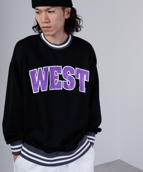 FUNALIVE(ファンアライブ)の「Print line rib Sweat / アメカジ プリント ラインリブスウェットトレーナー unisex(スウェット・メンズ・グレー系/杢グレー/チャコール/ベージュ/ネイビー/グリーン/ブラック/ホワイト・L/M/XL)」の1枚目の写真