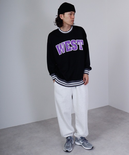 FUNALIVE(ファンアライブ)の「Print line rib Sweat / アメカジ プリント ラインリブスウェットトレーナー unisex(スウェット・メンズ・グレー系/杢グレー/チャコール/ベージュ/ネイビー/グリーン/ブラック/ホワイト・L/M/XL)」の17枚目の写真